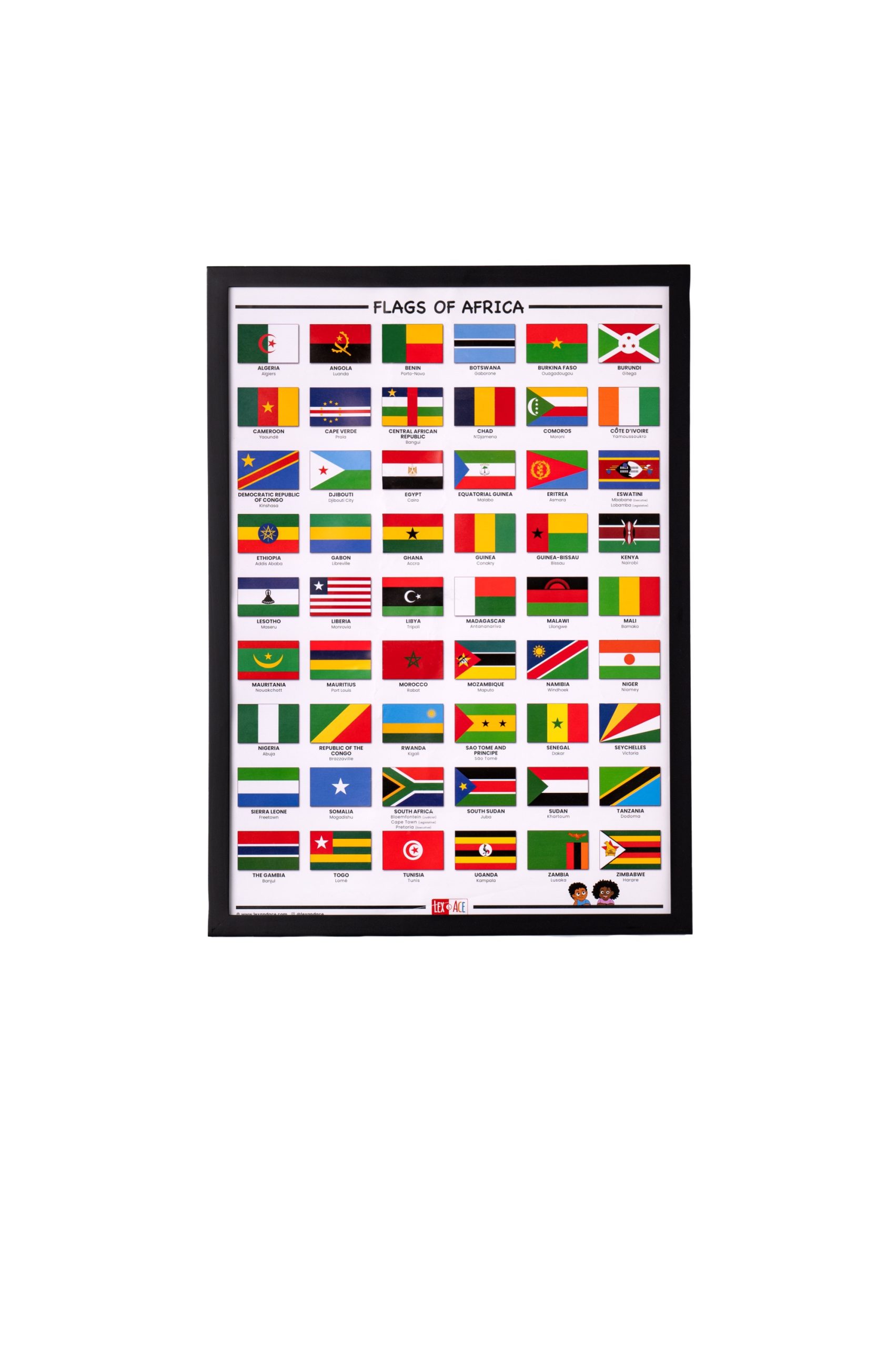 Flags of Africa A2 Poster