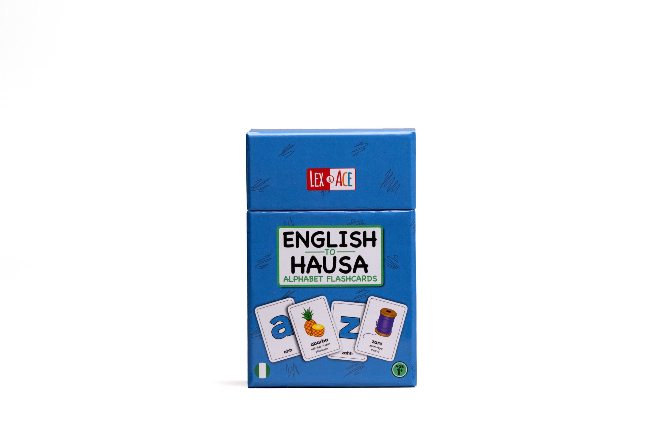 English to Hausa Alphabet Flashcards