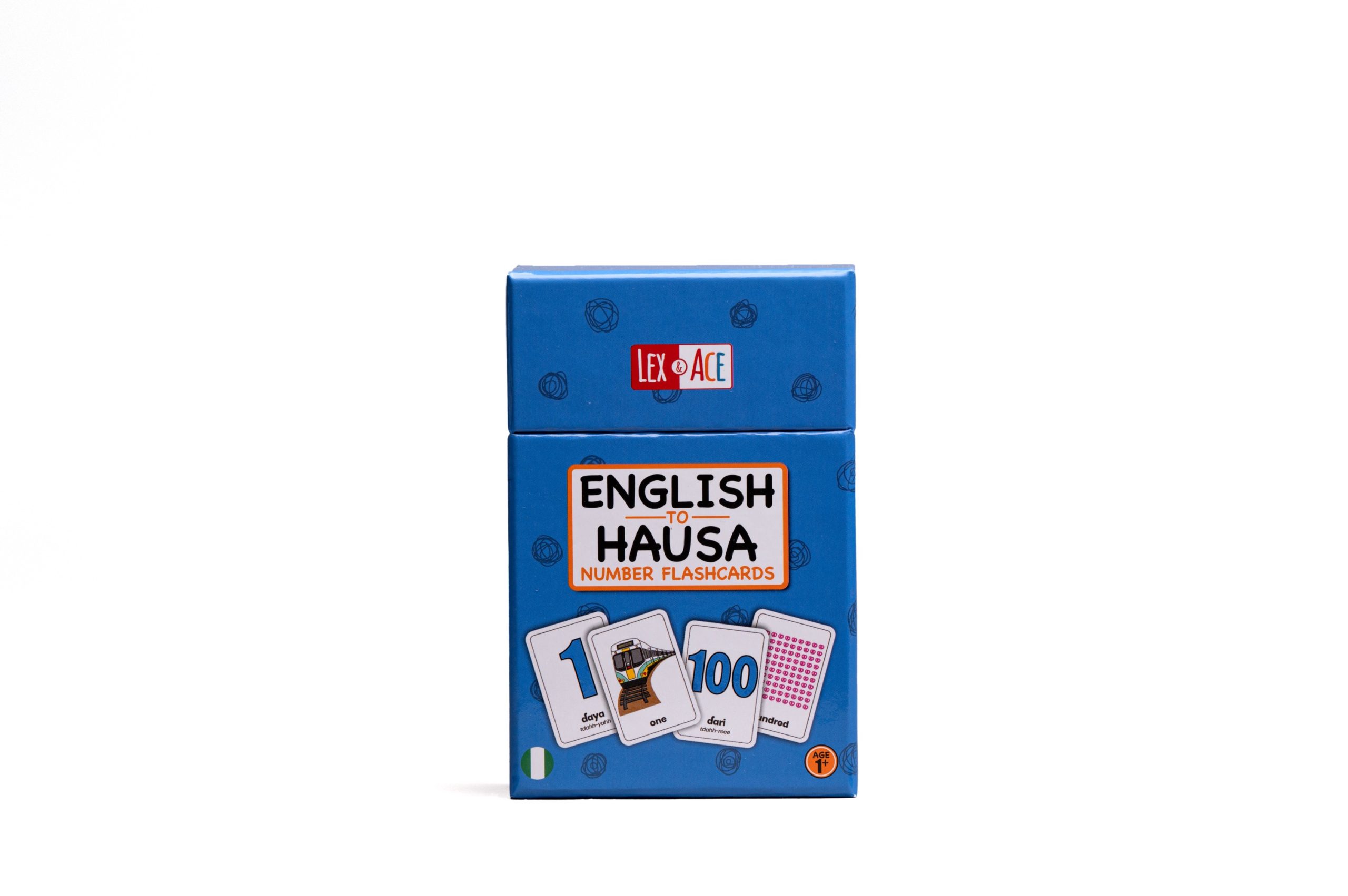 English to Hausa Number Flashcards
