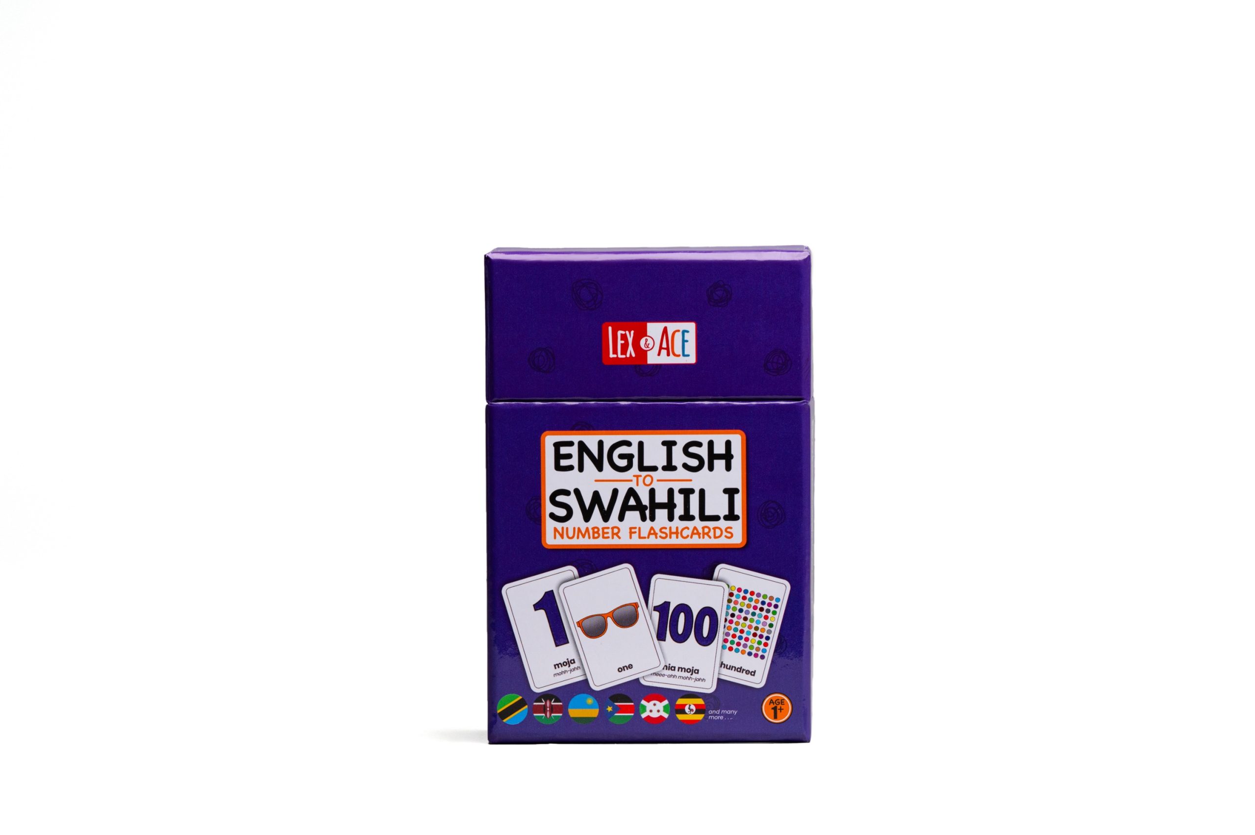 English to Swahili Number Flashcards